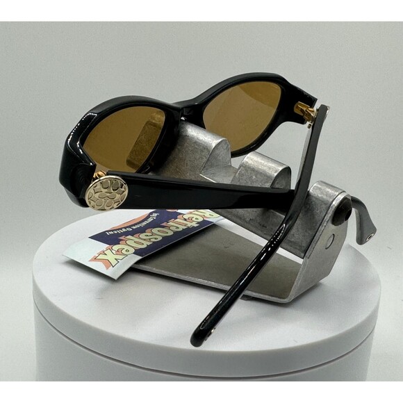 Vintage Y2K Style Sunglasses NOS 2000s Brown Lens Coach HC6009 Black Zyl Frame - Picture 4 of 7